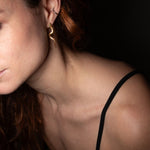 Temptation Snake Emerald Earrings sculptural Jewelry | The Bow Jewelry
