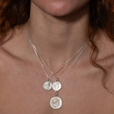 Goddess Tyche Empowering Pendant Silver sculptural Jewelry | The Bow Jewelry