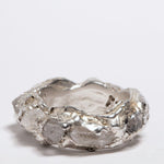 Destiny Herkimer Quartz Silver Ring sculptural Jewelry | The Bow Jewelry
