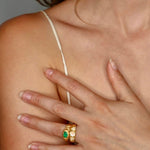 Cleopatra Emerald Ring sculptural Jewelry | The Bow Jewelry