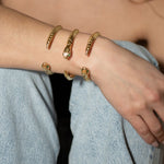 Venom Emerald Snake Cuff sculptural Jewelry | The Bow Jewelry