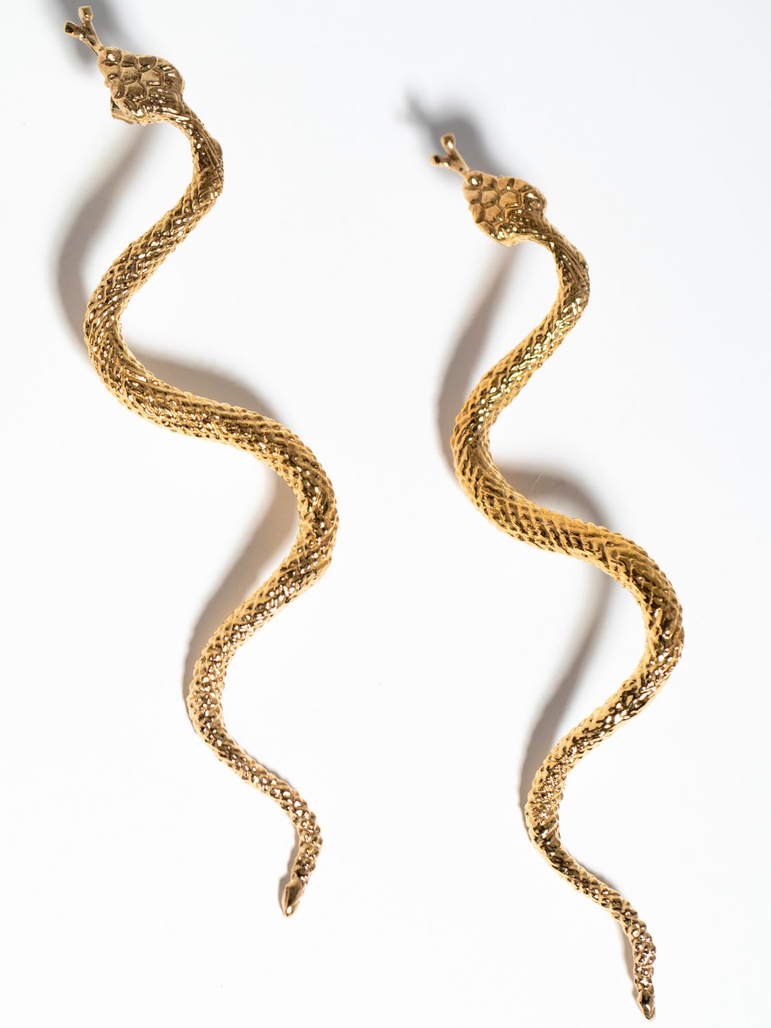 Tiamat Serpent Earrings sculptural Earrings | The Bow Jewelry