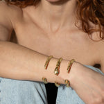 Venom Emerald Snake Cuff sculptural Jewelry | The Bow Jewelry
