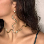 Tiamat Serpent Earrings sculptural Earrings | The Bow Jewelry