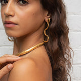 Venom Serpent Earrings sculptural Jewelry | The Bow Jewelry