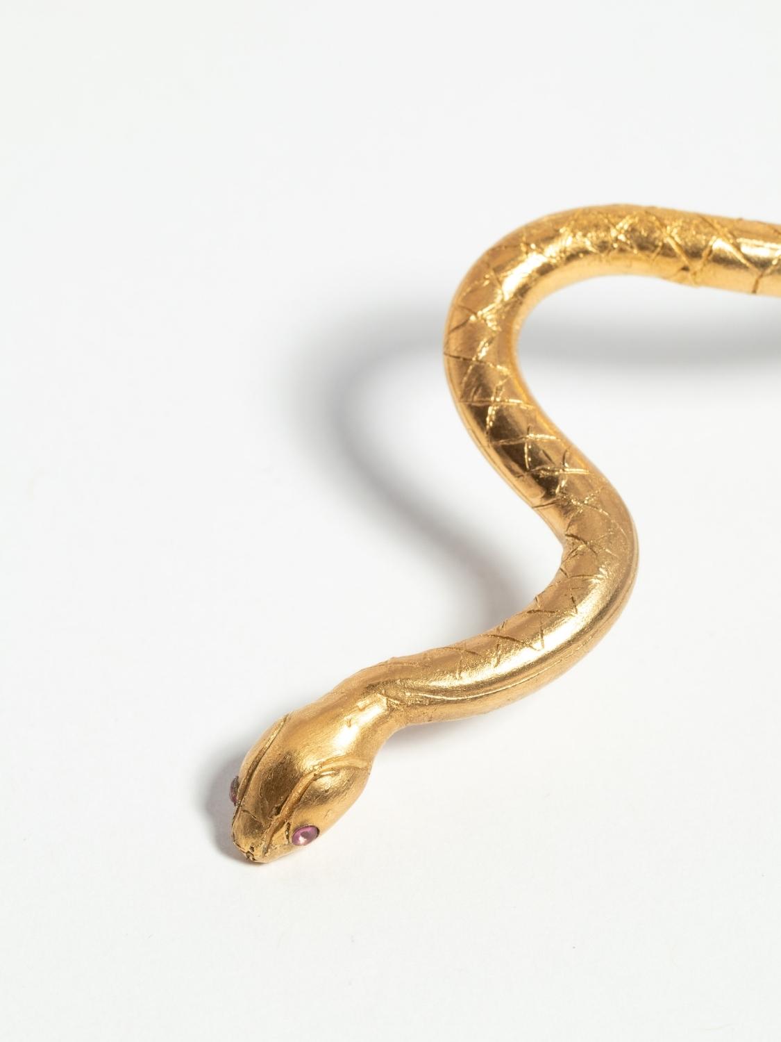 Venom Ruby Neck Cuff sculptural Jewelry | The Bow Jewelry