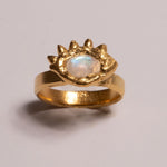 Visionary Moonstone Eye Ring sculptural Rings | The Bow Jewelry