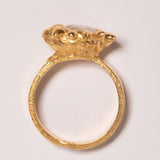 Visionary Moonstone Eye Ring sculptural Rings | The Bow Jewelry