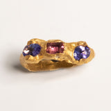 Orion Rubellite and Tanzanite Ring - Made to Order