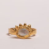 Visionary Moonstone Eye Ring sculptural Rings | The Bow Jewelry