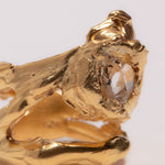 Leo Herkimer Quartz Ring sculptural Rings | The Bow Jewelry