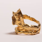 Leo Herkimer Quartz Ring sculptural Rings | The Bow Jewelry
