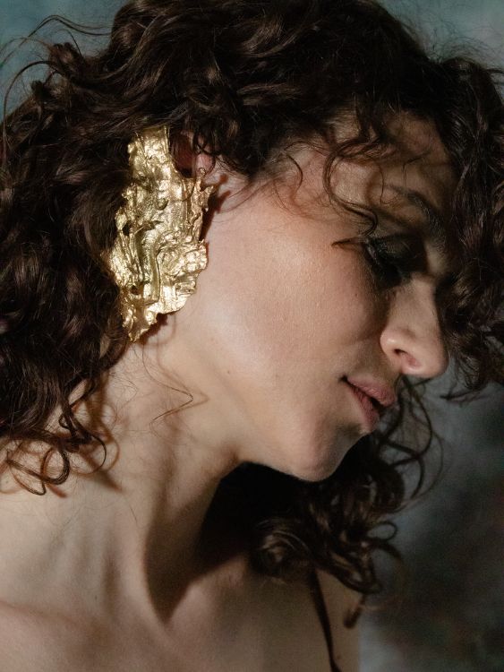 Flaming Ear Cuff sculptural Jewelry | The Bow Jewelry