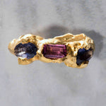 Orion Rubellite Tanzanite Ring sculptural Jewelry | The Bow Jewelry