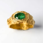 Cleopatra Emerald Ring sculptural Jewelry | The Bow Jewelry