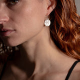 Goddess Tyche Earrings Silver