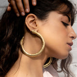 Ouroboros Serpent Earrings sculptural Jewelry | The Bow Jewelry