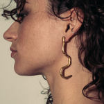 Venom Serpent Earrings sculptural Jewelry | The Bow Jewelry