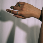 Mercury Pearl Ring sculptural Jewelry | The Bow Jewelry