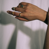 Mercury Pearl Ring sculptural Jewelry | The Bow Jewelry