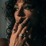 Mercury Pearl Ring sculptural Jewelry | The Bow Jewelry