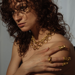 Serpent Chain Choker Necklace sculptural Jewelry | The Bow Jewelry