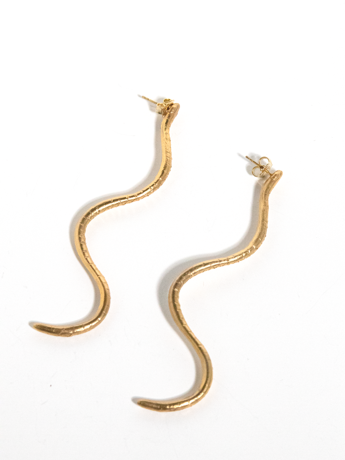 Temptress Serpent Earrings sculptural Jewelry | The Bow Jewelry
