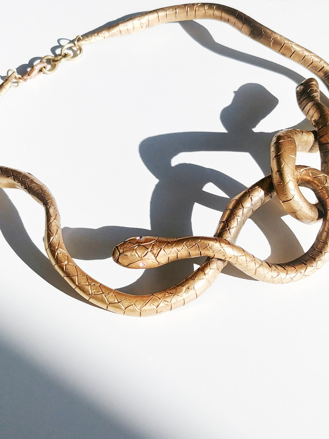 Le Serpent Necklace sculptural Jewelry | The Bow Jewelry