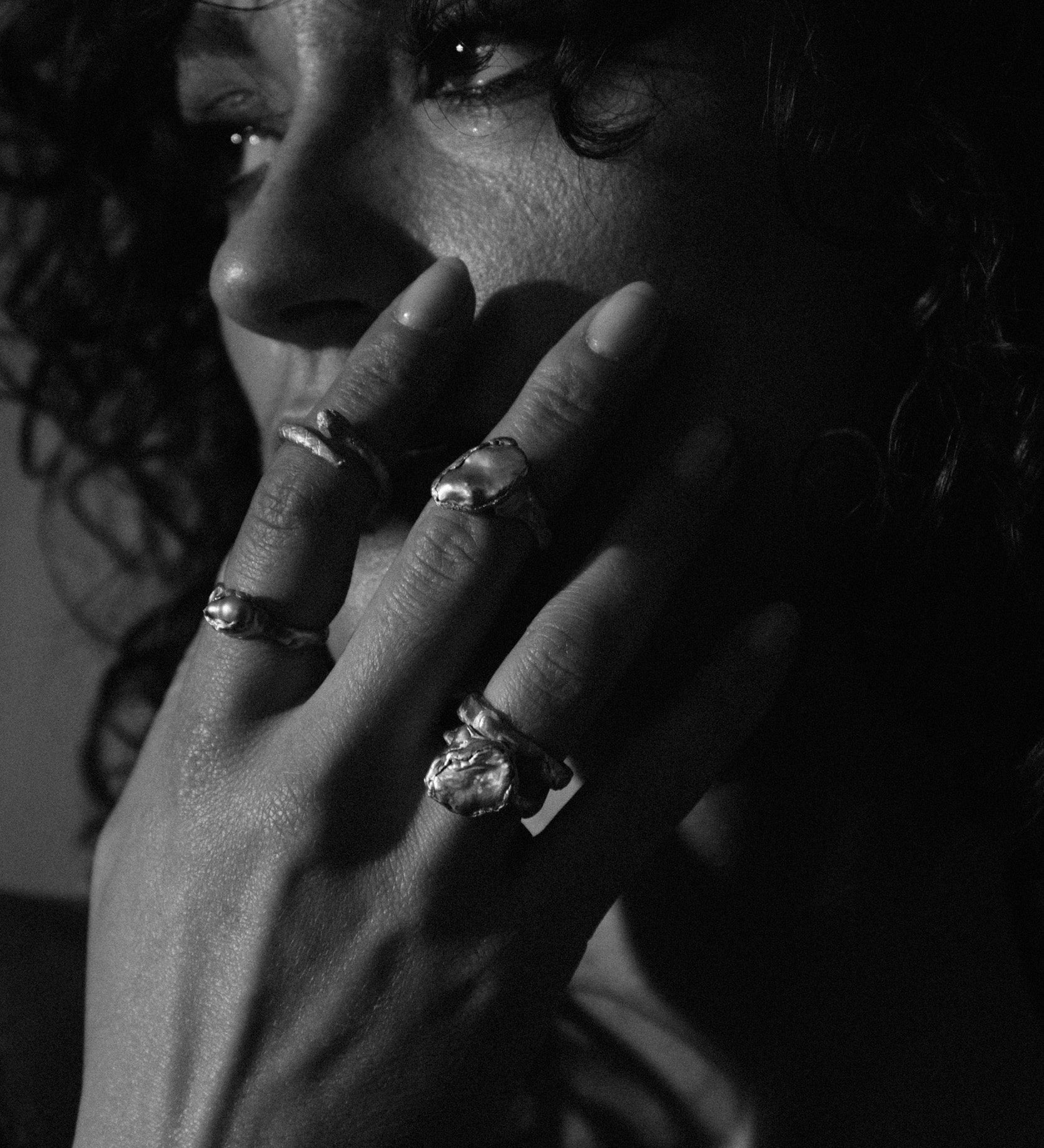 Mercury Pearl Rings | The Bow Jewelry
