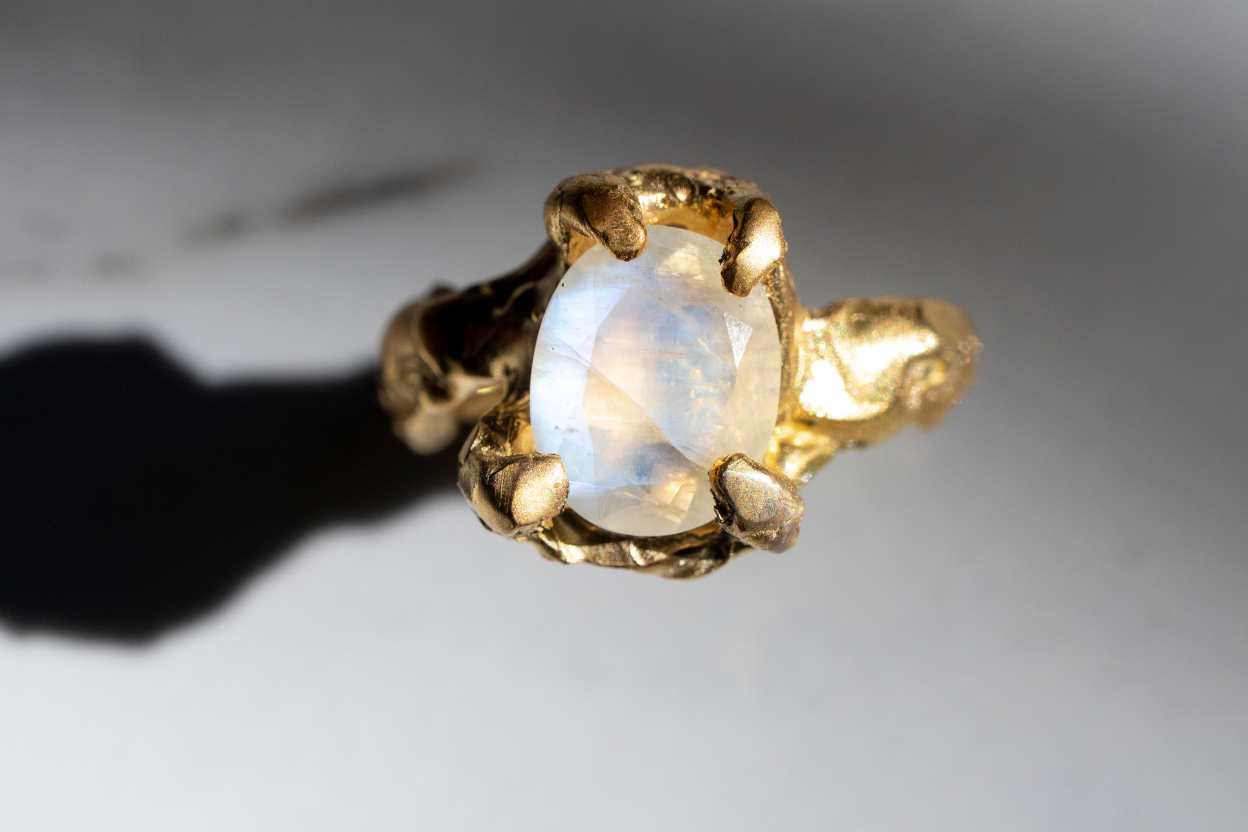 Model Wearing Godddes Adornments | The Bow Jewelry