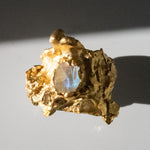 Nyx Moonstone Ring sculptural Rings | The Bow Jewelry