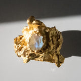 Nyx Moonstone Ring sculptural Rings | The Bow Jewelry