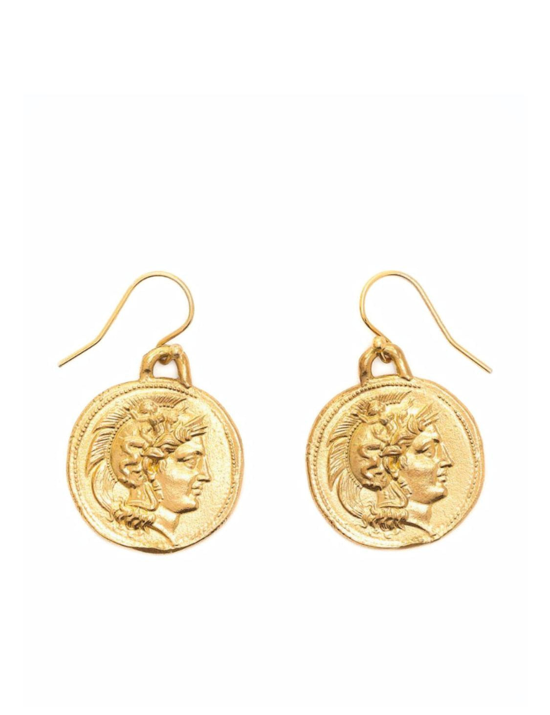 Athena Warrior Coin earrings | The Bow Jewelry