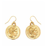 Athena Warrior Coin earrings | The Bow Jewelry