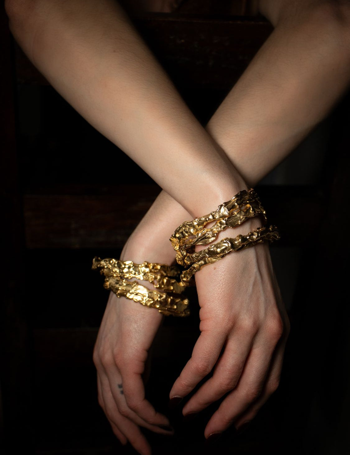 Uranus Bangle Bracelet sculptural Jewelry | The Bow Jewelry