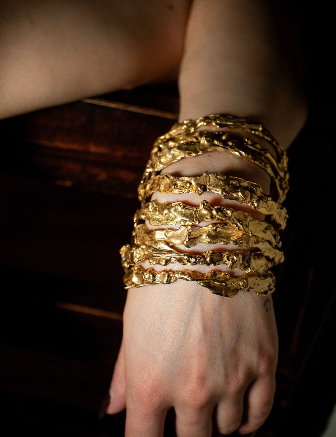 Uranus Bangle Bracelet sculptural Jewelry | The Bow Jewelry