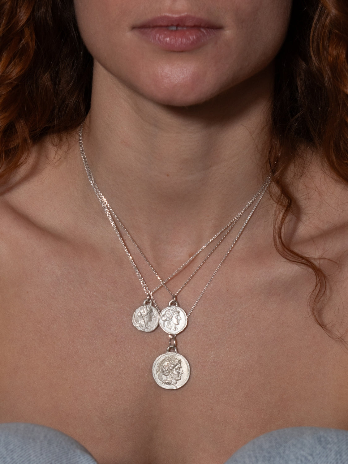 Goddess Tyche Empowering Pendant Silver sculptural Jewelry | The Bow Jewelry