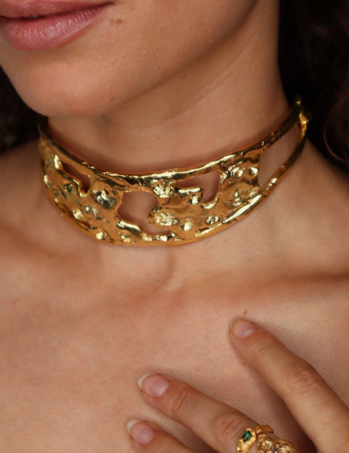 1917 Statement Choker sculptural Jewelry | The Bow Jewelry