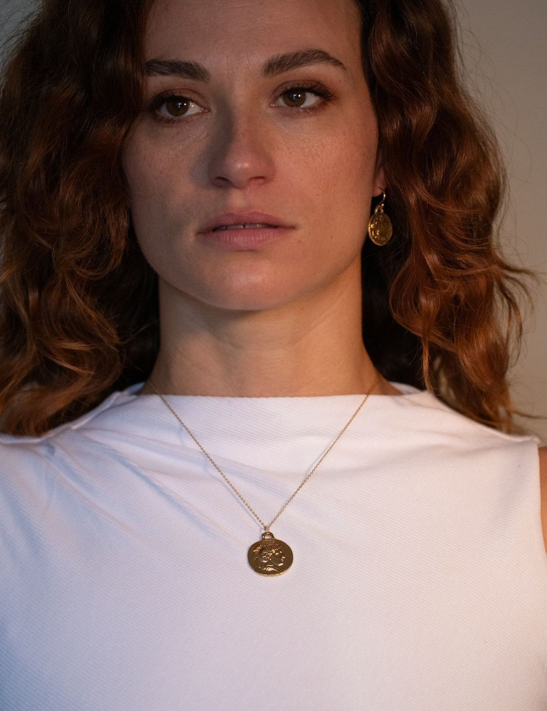 Athena Warrior Coin Pendant sculptural Pendant | The Bow Jewelry