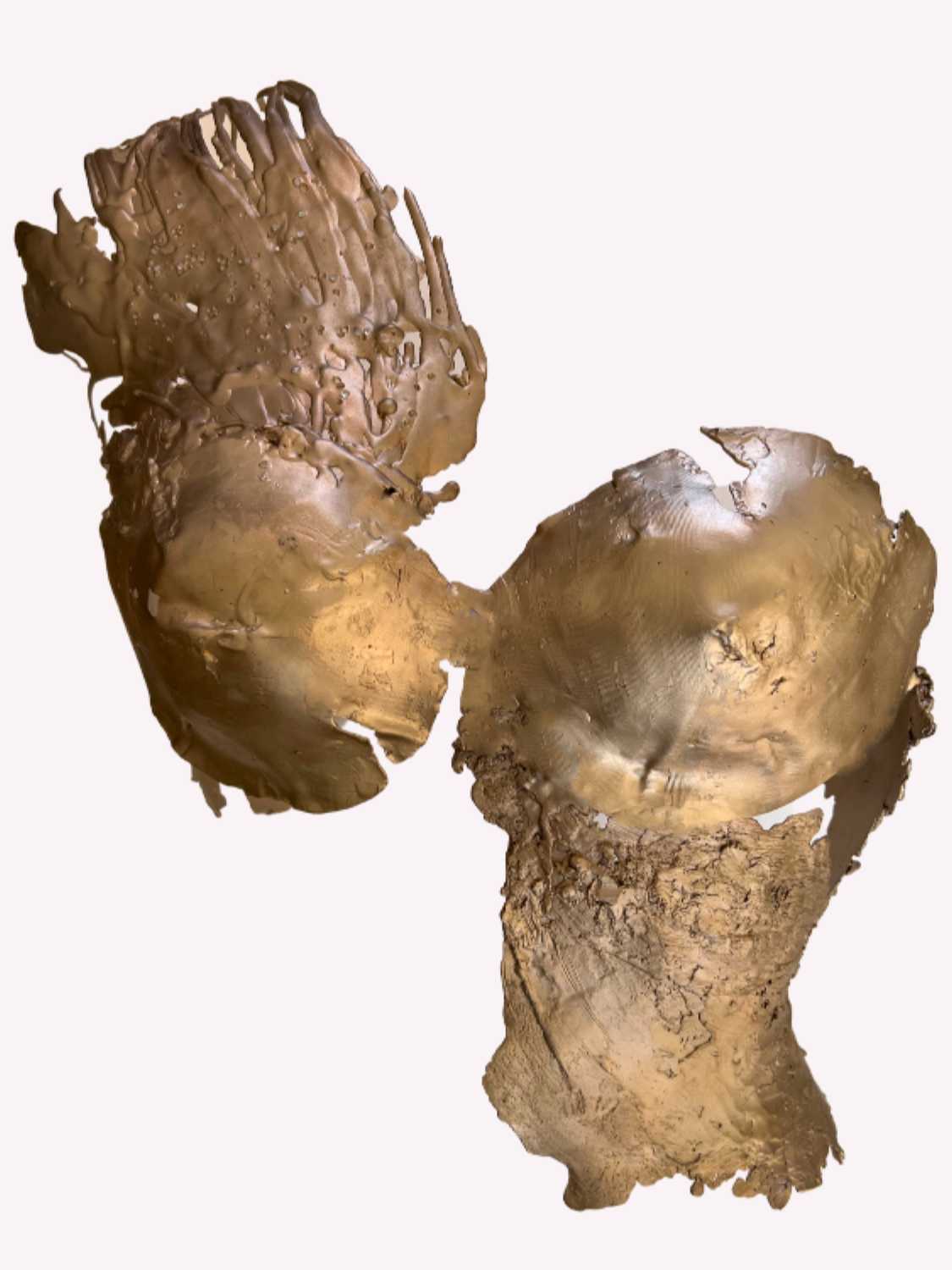 Torn Bronze Bustier sculptural Jewelry | The Bow Jewelry