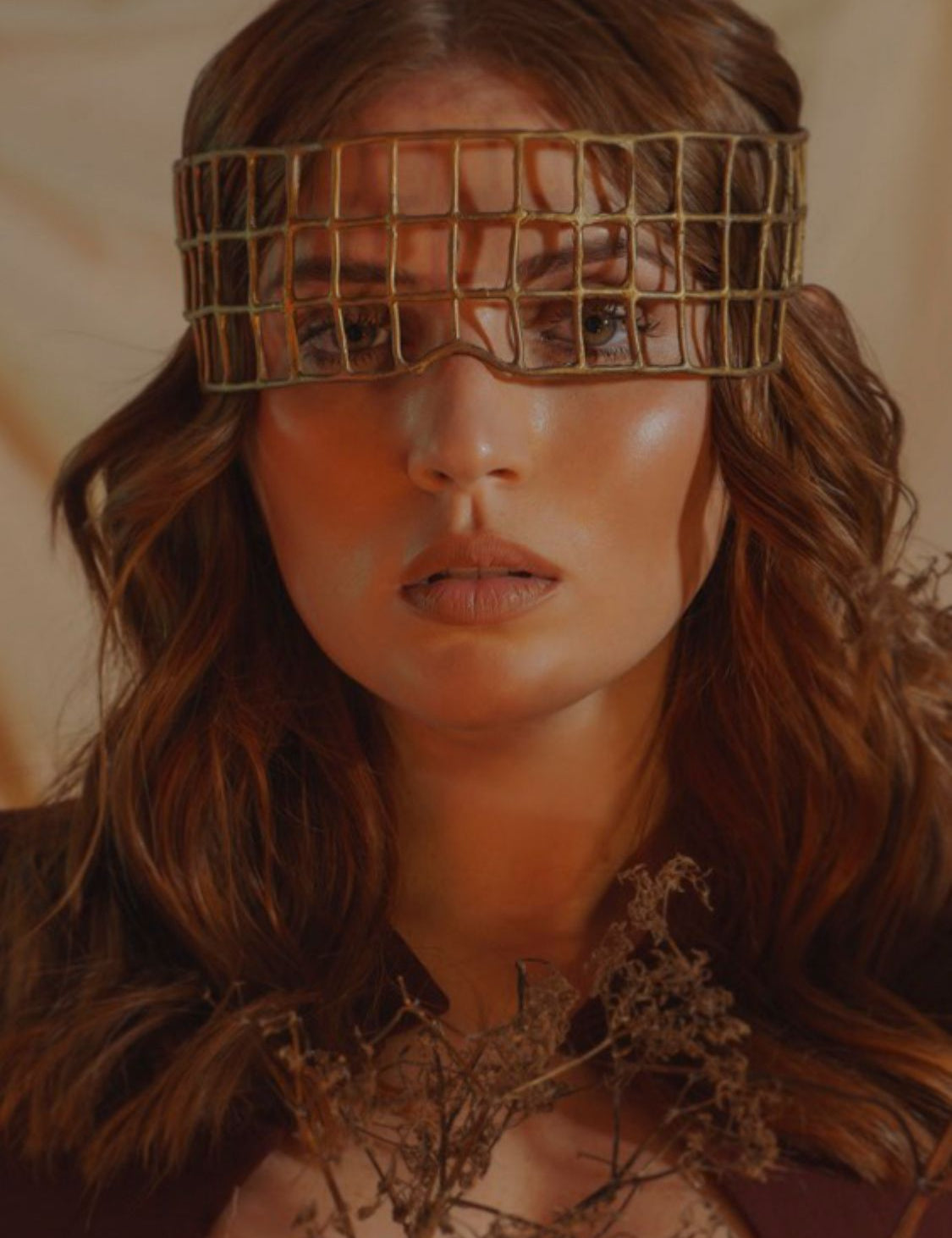 Armor Headpiece on Model | The Bow Jewelry