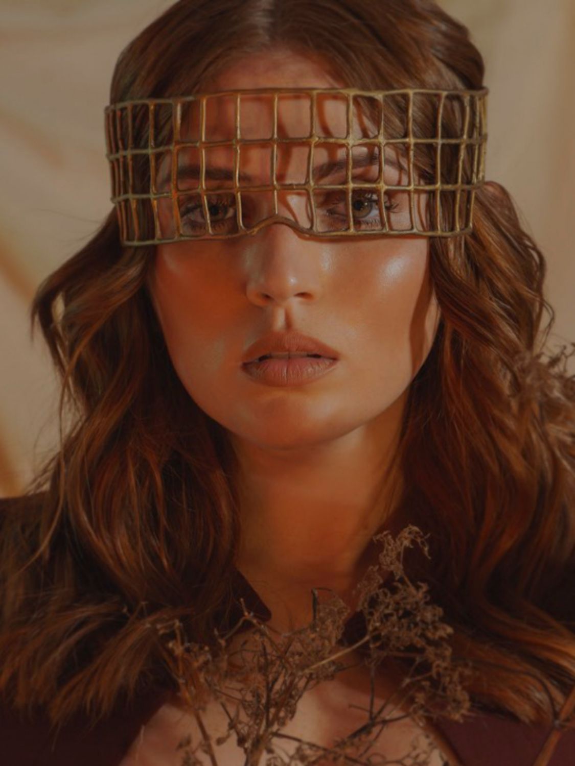 Armor Headpiece on Model | The Bow Jewelry