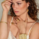 Broken Column Cuff sculptural  symbolic Jewelry | The Bow Jewelry