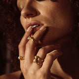 Venus Pearl Ring sculptural Jewelry | The Bow Jewelry