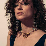 Illusion Vintage Crystal & Serpent Choker Necklace and Mistress Vintage Crystal Earrings | The Bow Jewelry