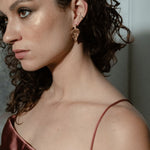 Scythian Arrow Earrings sculptural Jewelry on model | The Bow Jewelry