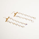 Pair of Fatale gold and crystal earrings | The Bow Jewelry