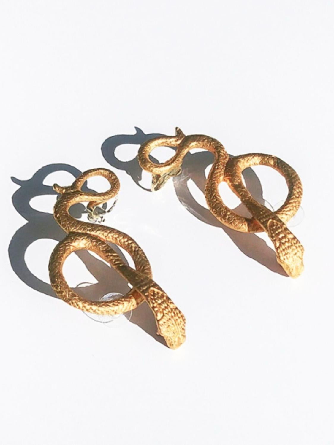 Illusion Serpent Earcuff Earrings sculptural Jewelry | The Bow Jewelry