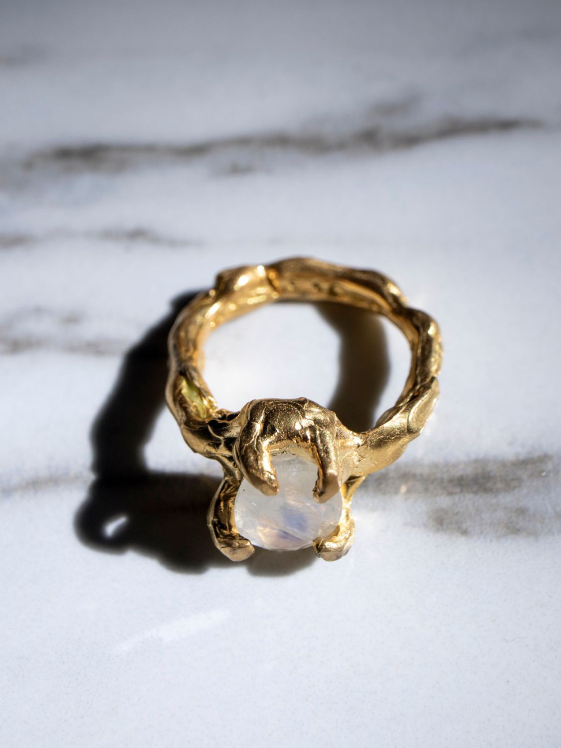 Divinity Moonstone Ring sculptural Rings | The Bow Jewelry