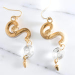 Serpent and Crystal Earrings | The Bow Jewelry